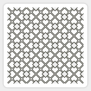 Mosaic Tile White and Black Sticker